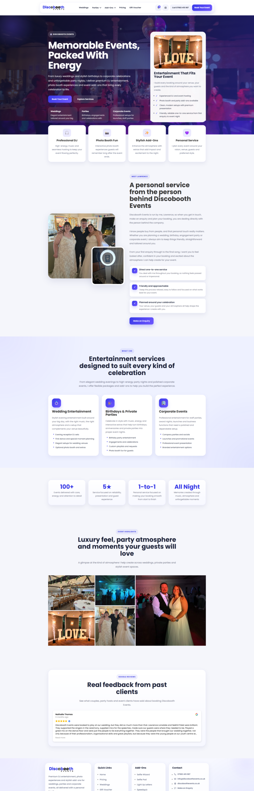 Discobooth Events website
