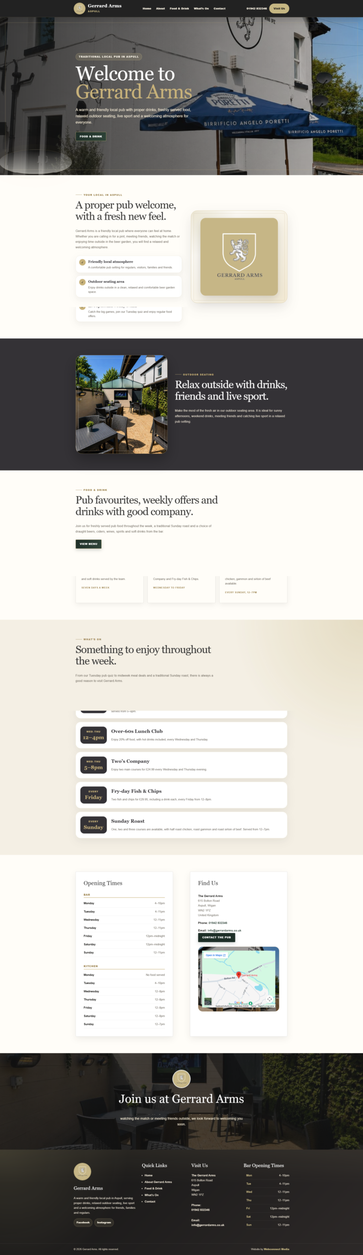 The Gerrard Arms website